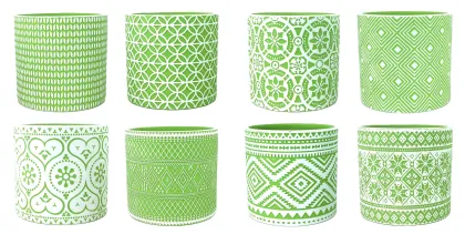 Ceramic Flower Pot Green Plant Pot Fleshy Flowerpot Desktop