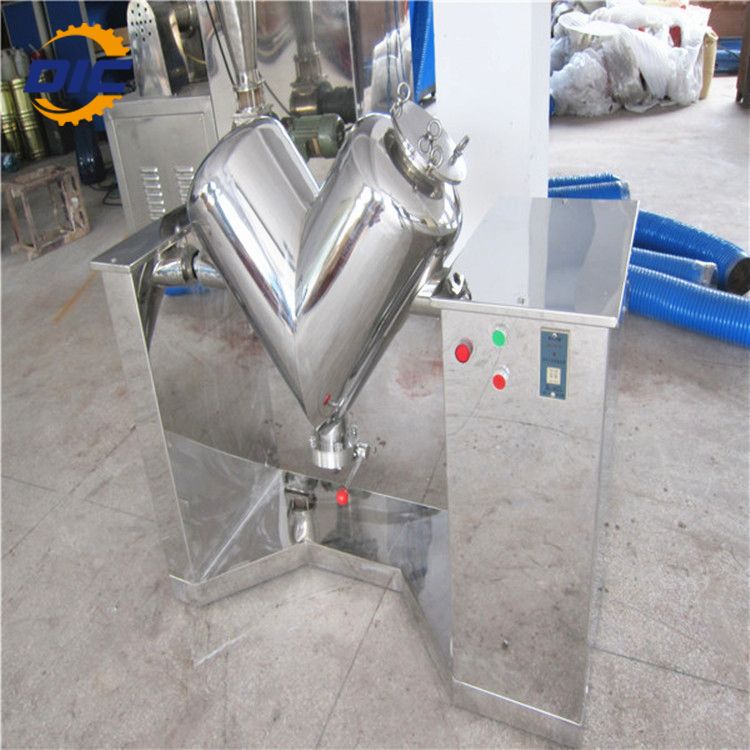 blending chemical industrial v shape dry powder mixer