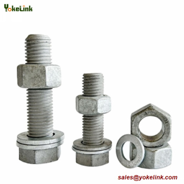 Tugas berat A325 Galvanized hex berat bolt struktur besar