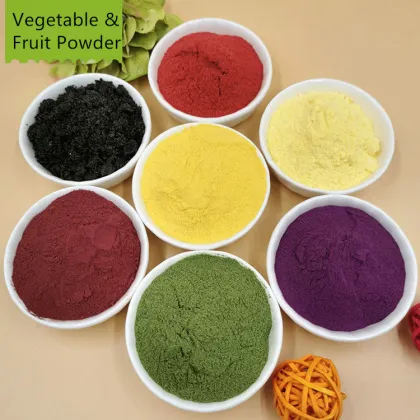 Spray-dried mixed fruit powders for snack food