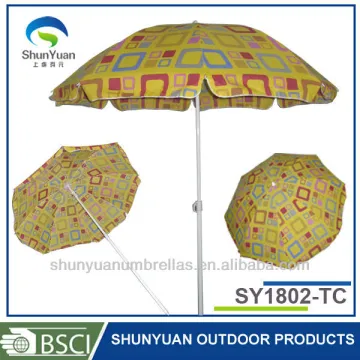 1.8M push up open system Cheap promotional beach umbrella