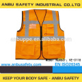 ANSI / ISEA 107 سترة عاكسة وضوح الرؤية عاكسة ANSI / ISEA 107 Hi visibility Visible Vest