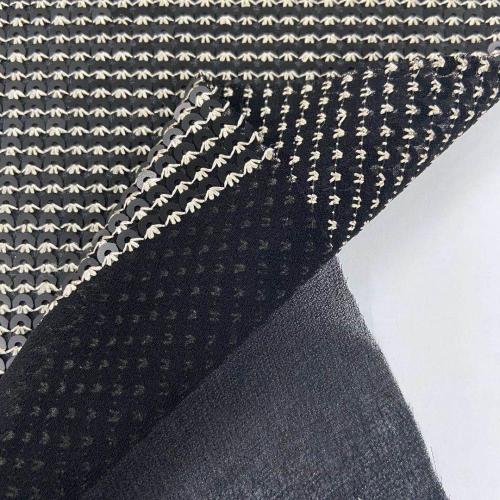 Regular 5mm Sequin Embroidery On Chiffon Fabric