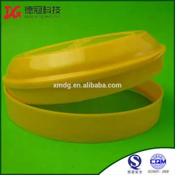 Powder can plastic flip top cap