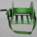 Backpack hand crank pay-off stand reel