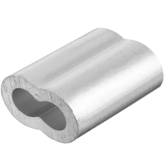 1/32\" Aluminium Ferrules Crimping Loop Sleeve for Wire Rope and Cable - Hourglass Sleeves Double Barrel Kit