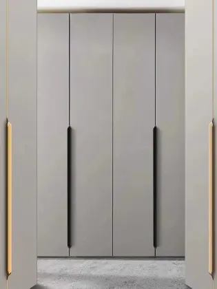 Aluminum handle for non opening cabinet door