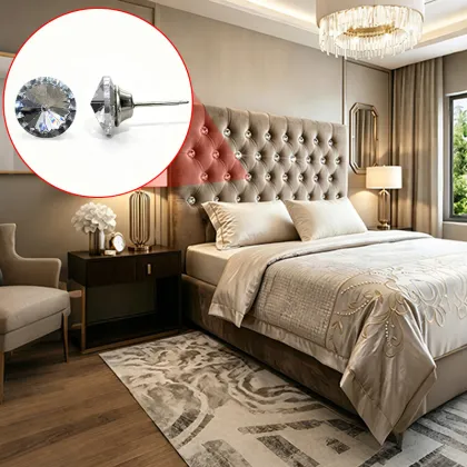 HUAWEI 22mm Needle Pin Round Crystal Sofa Buttons