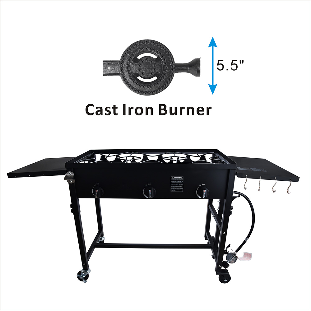 Three Outdoor Gas Burner