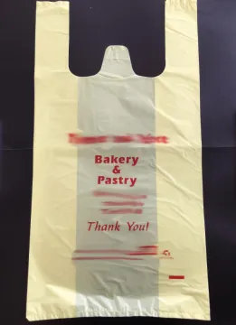 Plastic Bag for Shopping in Yellow