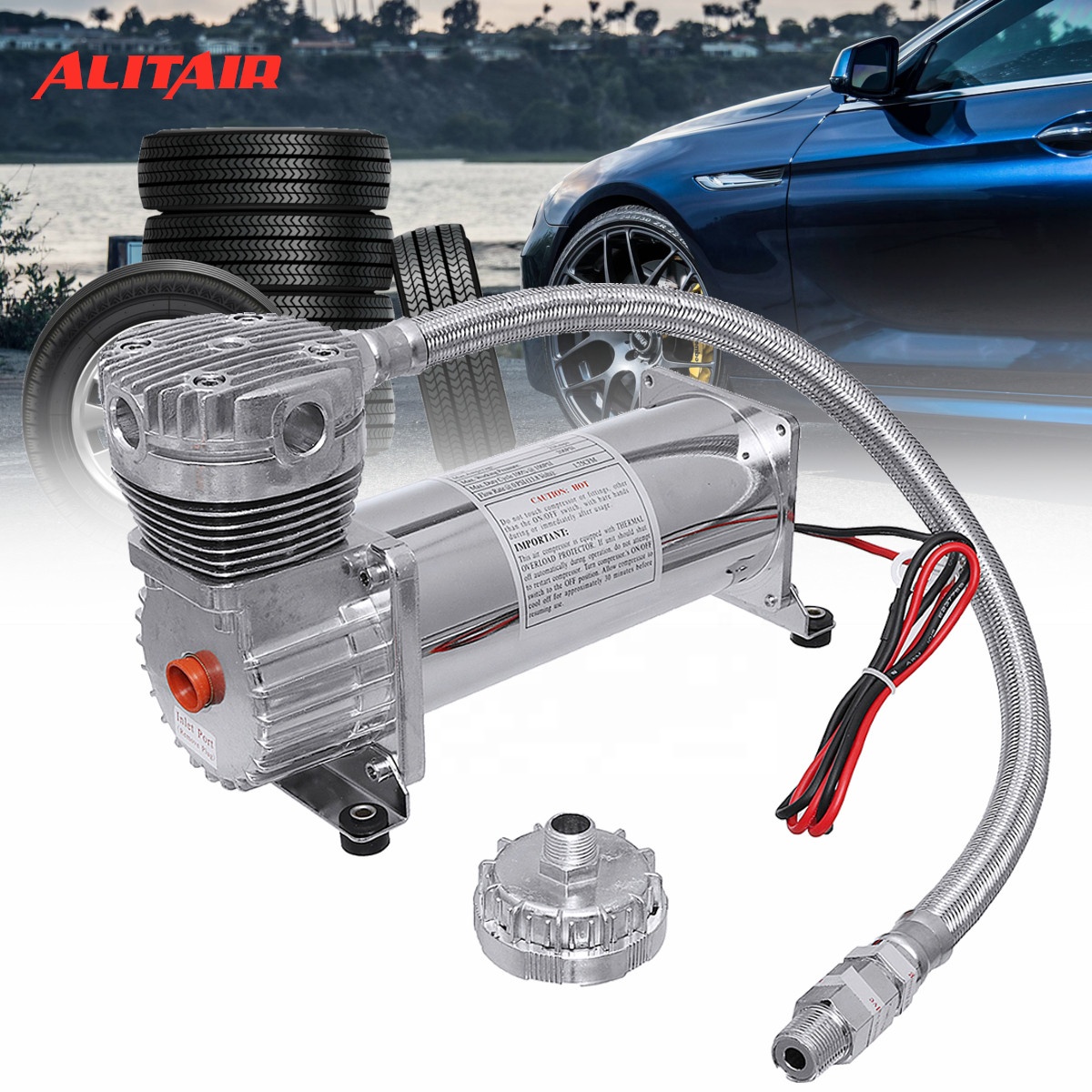 Universal Fitment Air Ride Suspension System Compressor For Auto And ...