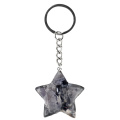 Labradorite 30mm Star Pendant Pendant Necklace 45cm Black Cord