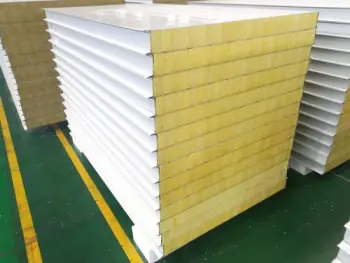 50-150mm Thickness Glass Wool Sandwich Panel