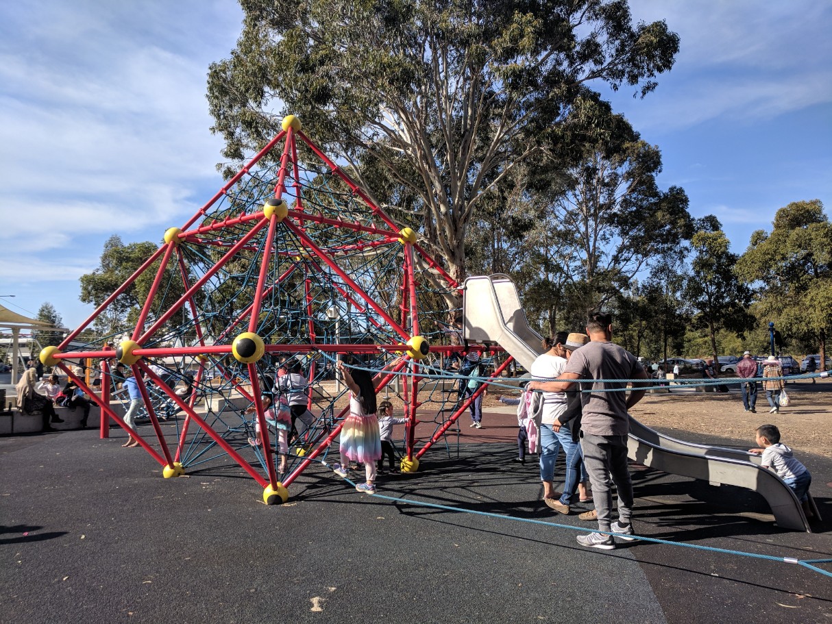 climb net outdoor playground