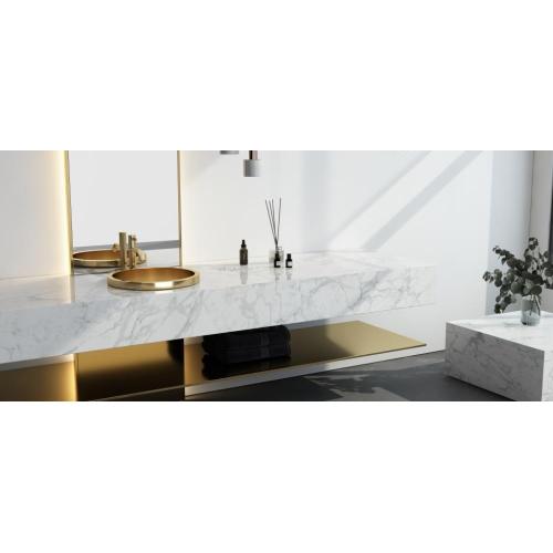 Lavatory Sink 304 Handmade Bathroom Products Sink PVD Gold Factory