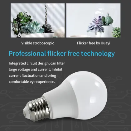 HUAYI China Wholesale Customized Aluminum LED Light Bulb E27 B22