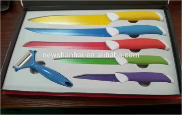 6pcs colorful coating stainless steel knife set CCTK009