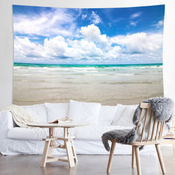 Beach minimalist partition decorative tapestry