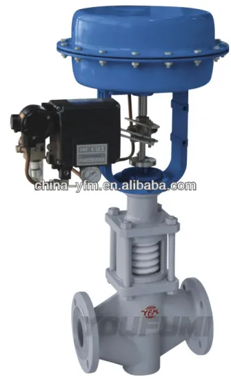 Single seat Pneumatic PTFE Lined Control Valve