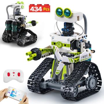 Flytec City: Comprehensive 434PCS STEM Robotics Kit with LED Lights, App Programming, and Remote Control for Kids