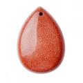 Natural Waterdrop Gemstone Chakra Healing Pendant 18x25mm