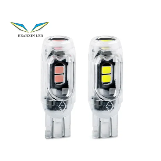 7 Colors T10 W5W LED Bulbs for Car Interior Lighting (White, 12V)
