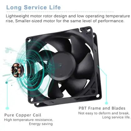 Foxconn 12V DC Brushless High Airflow Axial Cooling Fan - 40x40x28mm
