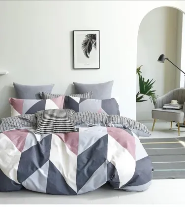 Solid Color Four-piece Cheap Bedset Bedding Set