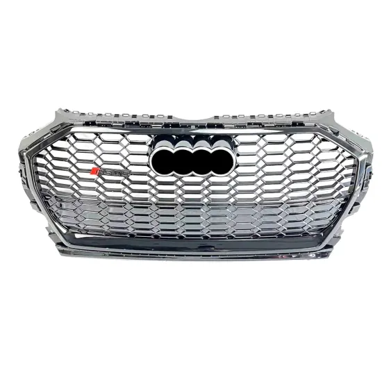 Black ABS Plastic Exterior Grill for Audi Q5 2021-2022 to RSQ5 SQ5