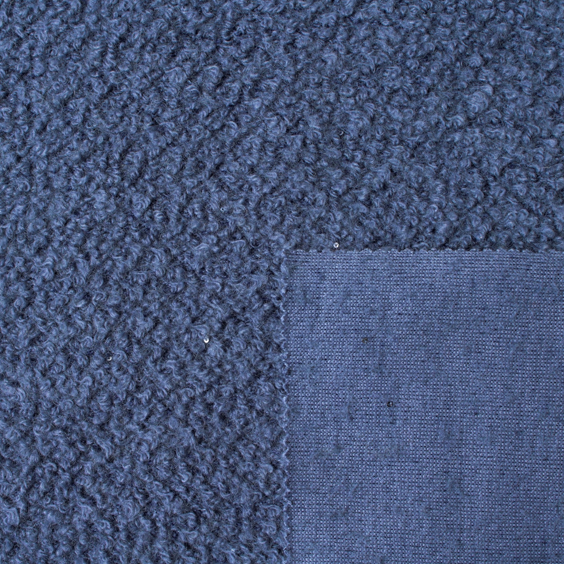 Wool Polyester Sequin Fabric