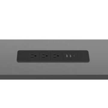 USA Standard 3 Port Embedded USB Power Socket untuk Mesyuarat Desktop/Pejabat Perabot