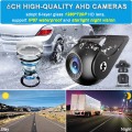 10.1 inch 6 channel vehicle monitor system support 2.5D touch/H.265 compression SA-KC60TP