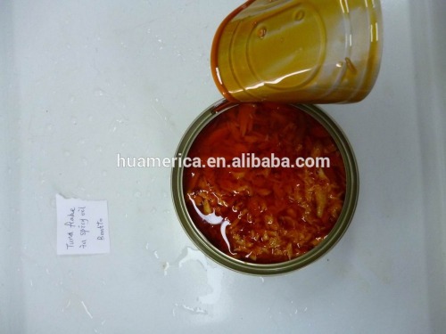 185g Canned Tuna Flake In Spicy Oil