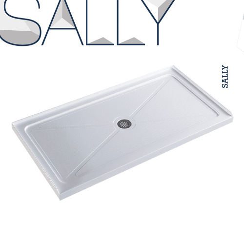 SALLY ABS Quadrant Duschwanne mit weißem Acrylsockel