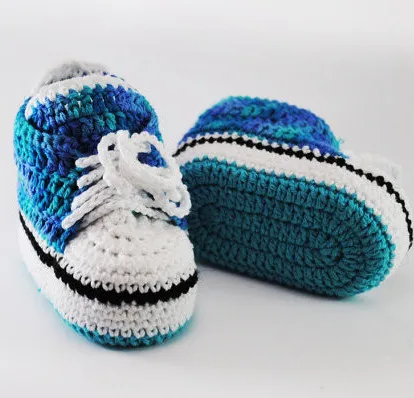 Knitted newborn booties Cotton soft converse shoes