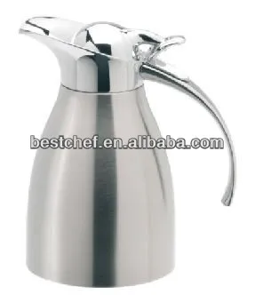 Heavy stainless steel scrub insulated coffee jug