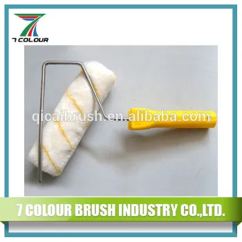 Yellow Line Mini Paint Roller Brush/roller brush with high quality handle
