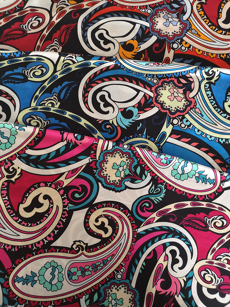 Pasiley Design Rayon Challis 32S Printing Fabric