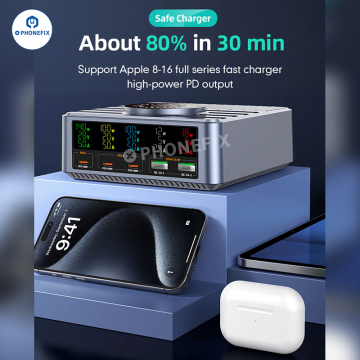 WLX-F2 PD QC Magnetic Wireless Charging Station for Phone Charging