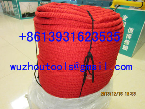 Plastic rope strands hawser rope Polypropylene braided rope