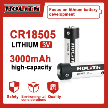 Lithium Cell 3V 3000mAh CR18505 pour la sauvegarde de la mémoire