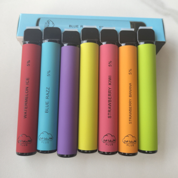 0 2% 5% Nic Air Glow Plus 800 Puffs Vape Dispositivo de lápiz OEM Figores electrónicos