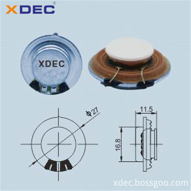 27mm 8ohm 1w blood level masage speaker
