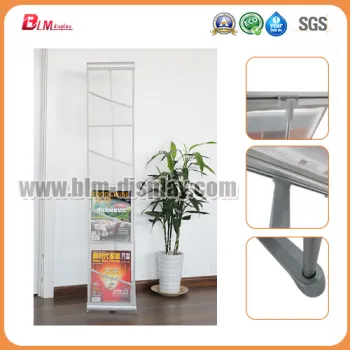 L Shape Net Magazine Rack Brochure Holder Display Stands
