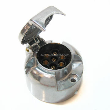7-Terminals Euro Standard Car Trailer Socket Aluminum Towbar Electric Connector