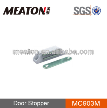 Steel cabinet magnetic door stopper