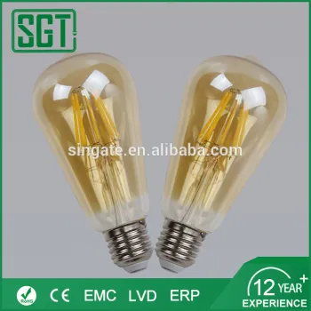 E27 edison bulb st64 lamp 110v 220v filament light led st64 led filament bulb for home decoration