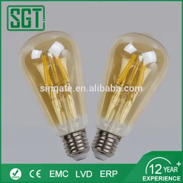 E27 edison bulb st64 lamp 110v 220v filament light led st64 led filament bulb for home decoration