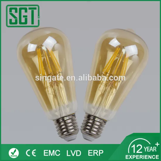 E27 edison bulb st64 lamp 110v 220v filament light led st64 led filament bulb for home decoration