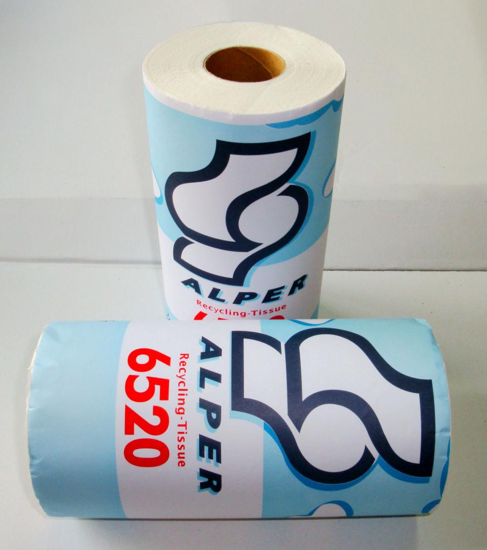 Wood pulp roll paper for toilets